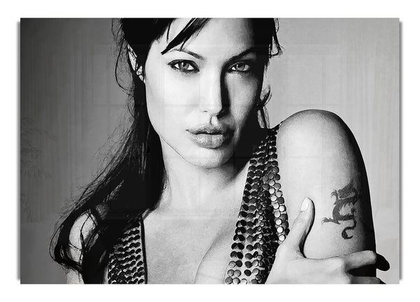 Angelina Jolie Dragon Tattoo