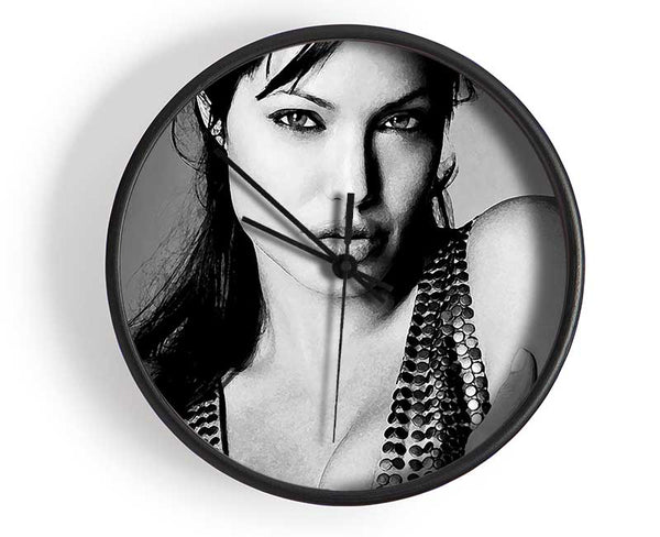 Angelina Jolie Dragon Tattoo Clock - Wallart-Direct UK