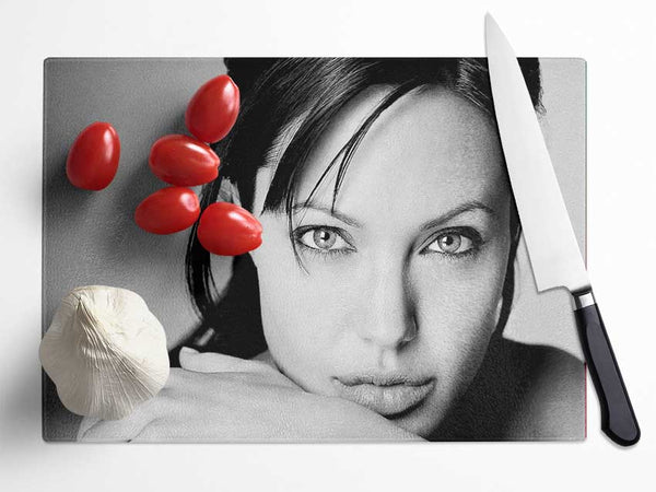 Angelina Jolie Intimate Glass Chopping Board