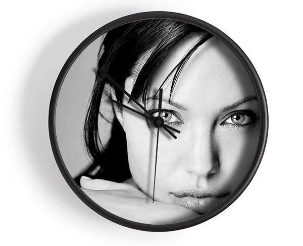 Angelina Jolie Intimate Clock - Wallart-Direct UK