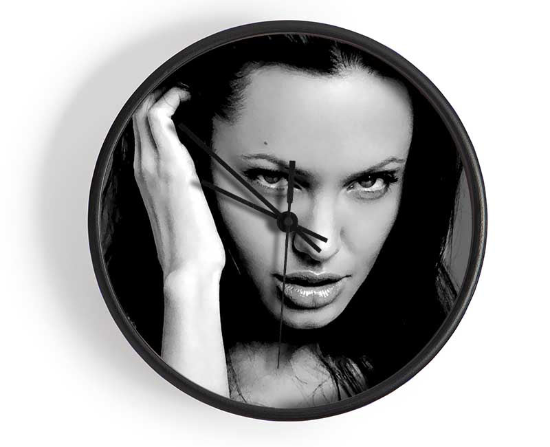 Angelina Jolie Sexy Eyes Clock - Wallart-Direct UK