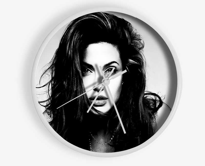 Angelina Jolie Sexy Stare Clock - Wallart-Direct UK