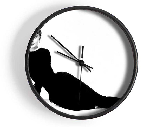 Audrey Hepburn Cat Suit Clock - Wallart-Direct UK