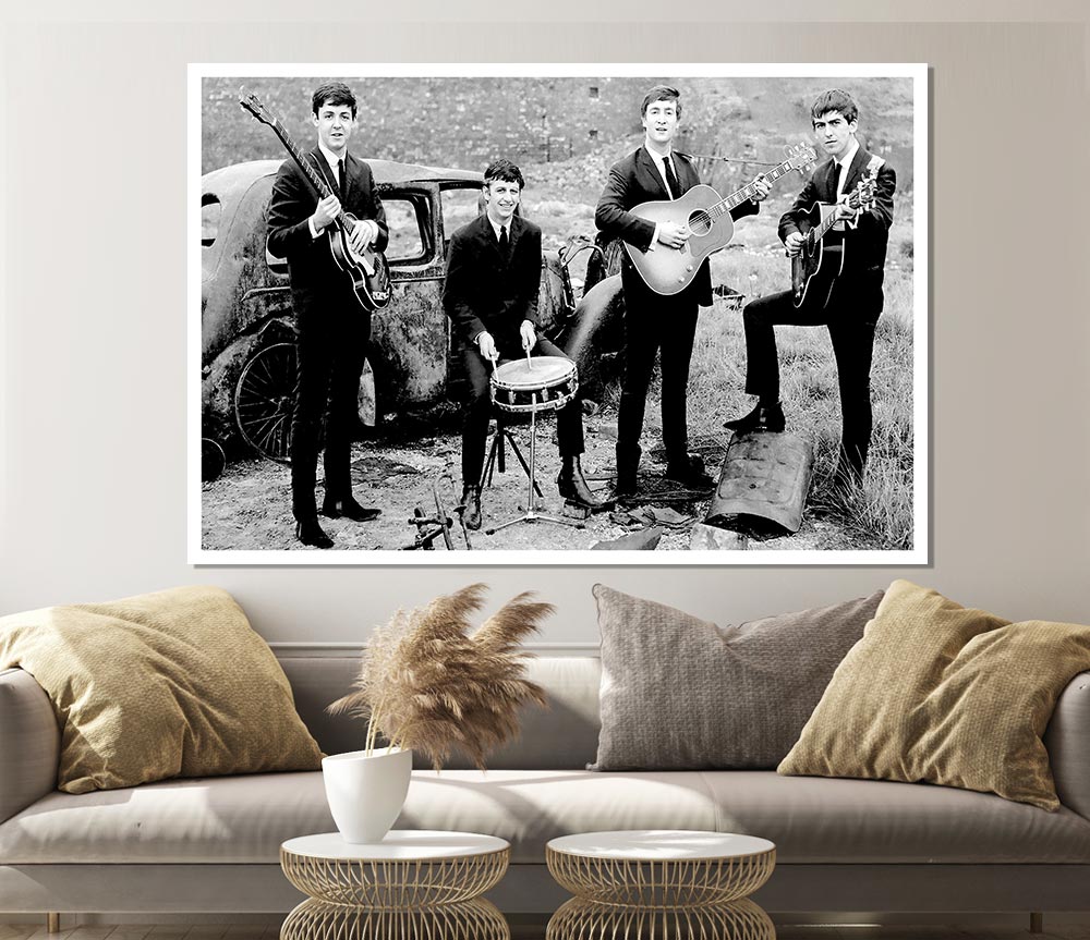 Beatles Band Print Poster Wall Art