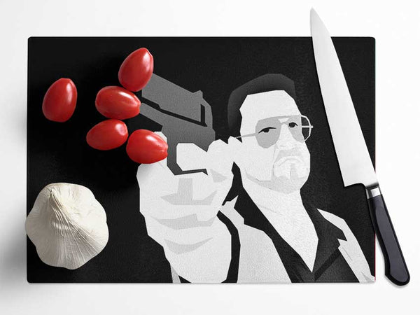 Big Lebowski Glass Chopping Board