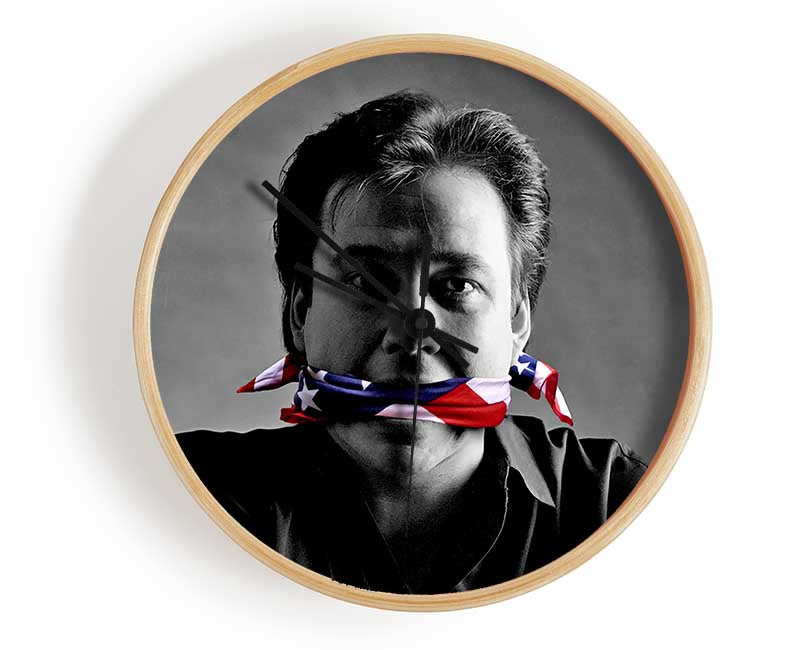 Bill Hicks Flag Gag Clock - Wallart-Direct UK