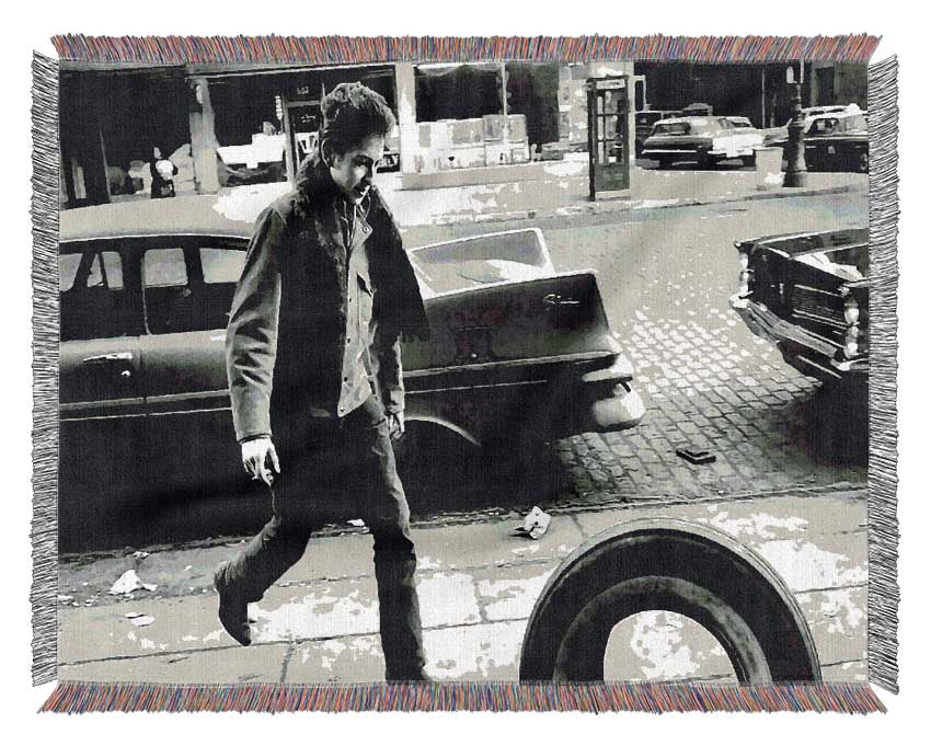 Bob Dylan Streets Woven Blanket