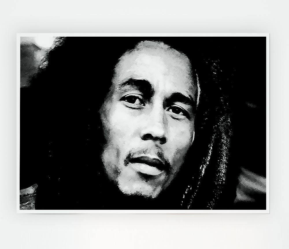 Bob Marley Iron Lion Print Poster Wall Art