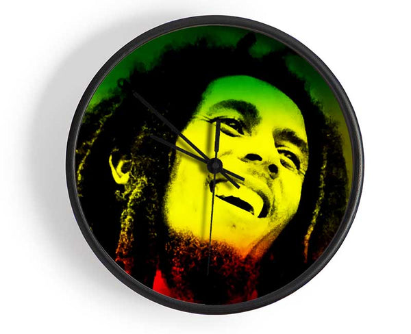 Bob Marley Rasta Colours Clock - Wallart-Direct UK