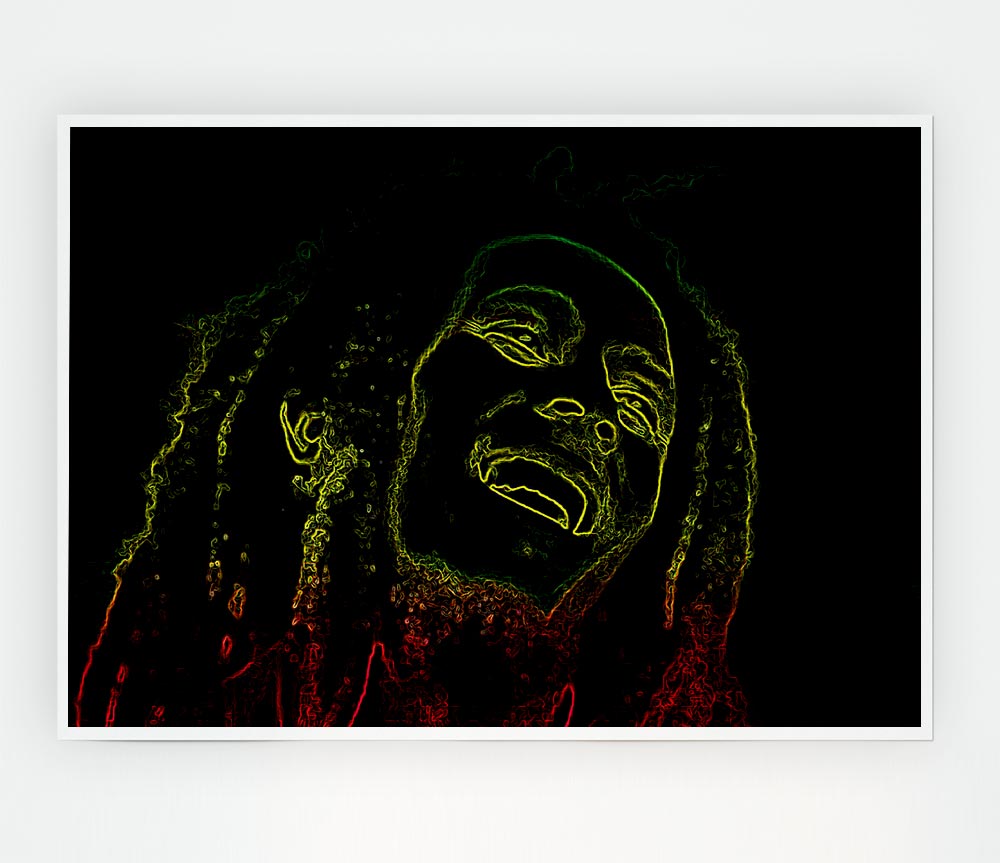 Bob Marley Print Poster Wall Art