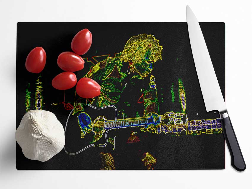 Bon Jovi Glass Chopping Board