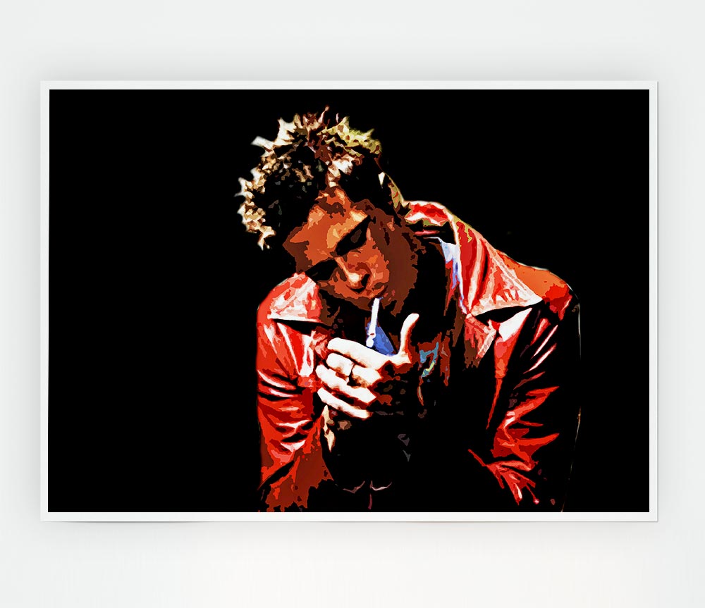 Brad Pitt Is Tyler Durden Print Poster Wall Art