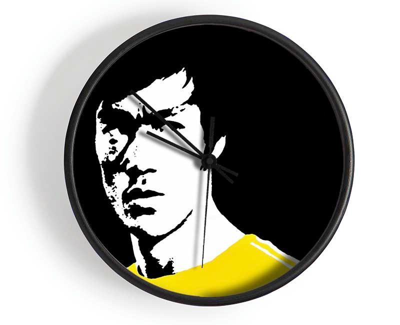 Bruce Lee Dragon Yellow Jump Suit Clock - Wallart-Direct UK