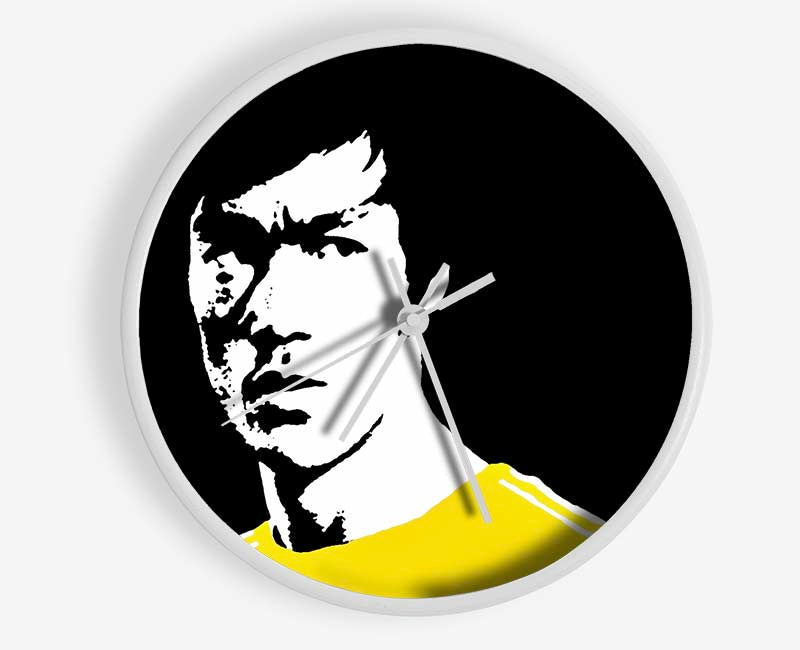 Bruce Lee Dragon Yellow Jump Suit Clock - Wallart-Direct UK