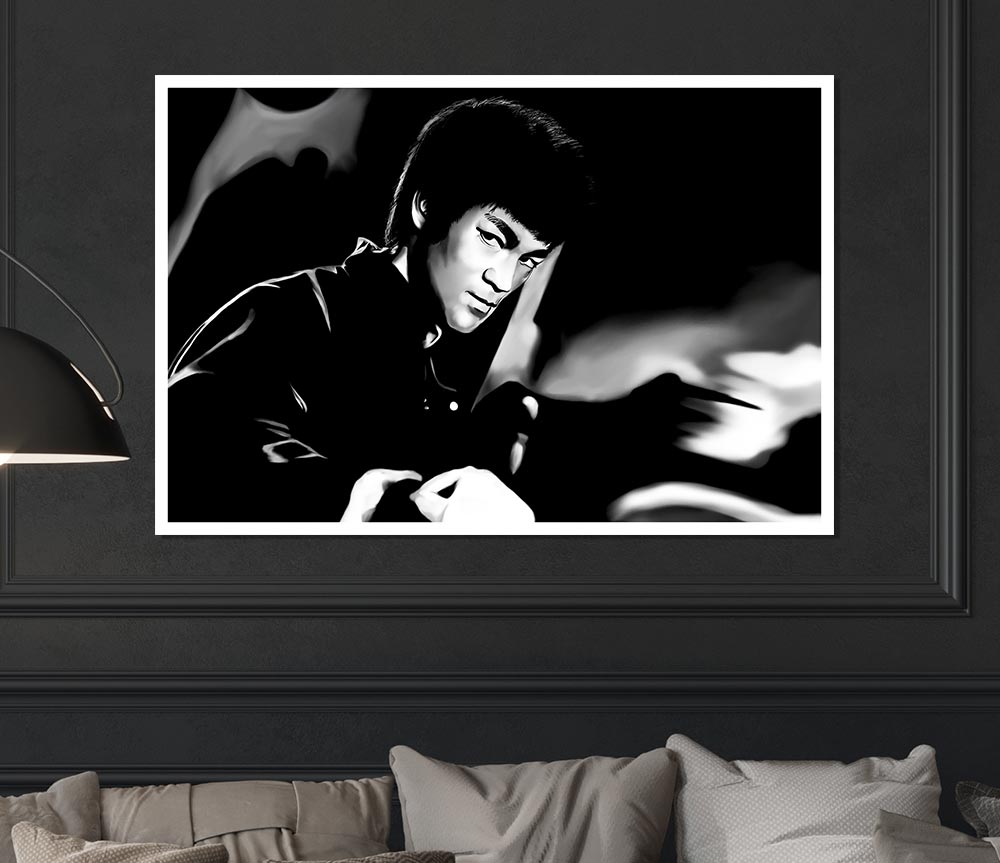 Bruce Lee Power Print Poster Wall Art