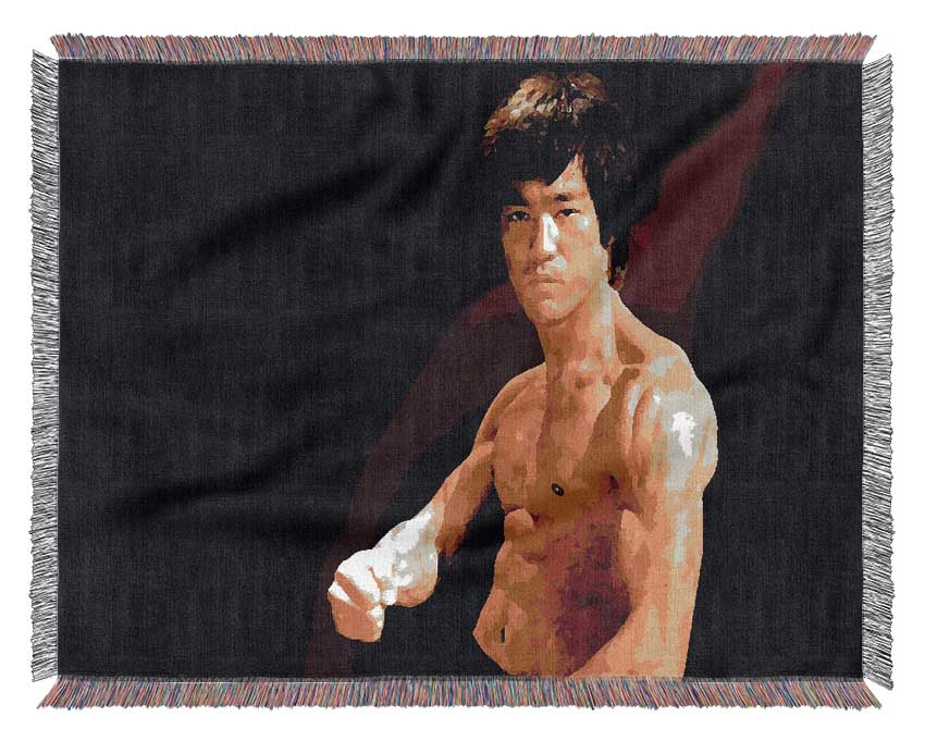 Bruce Lee Fist Of Fury Woven Blanket