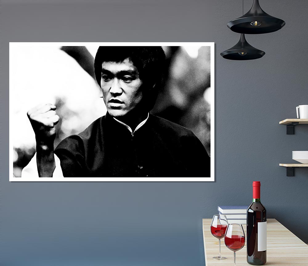 Bruce Lee Power Of One Print Poster Wall Art