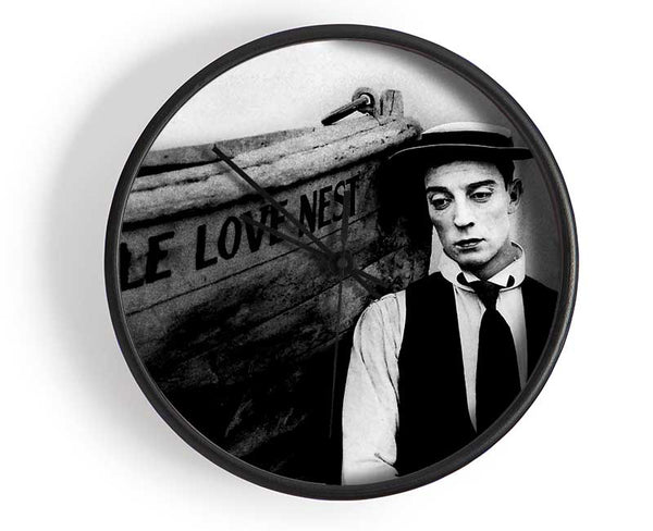 Buster Keaton Little Love Nest Clock - Wallart-Direct UK