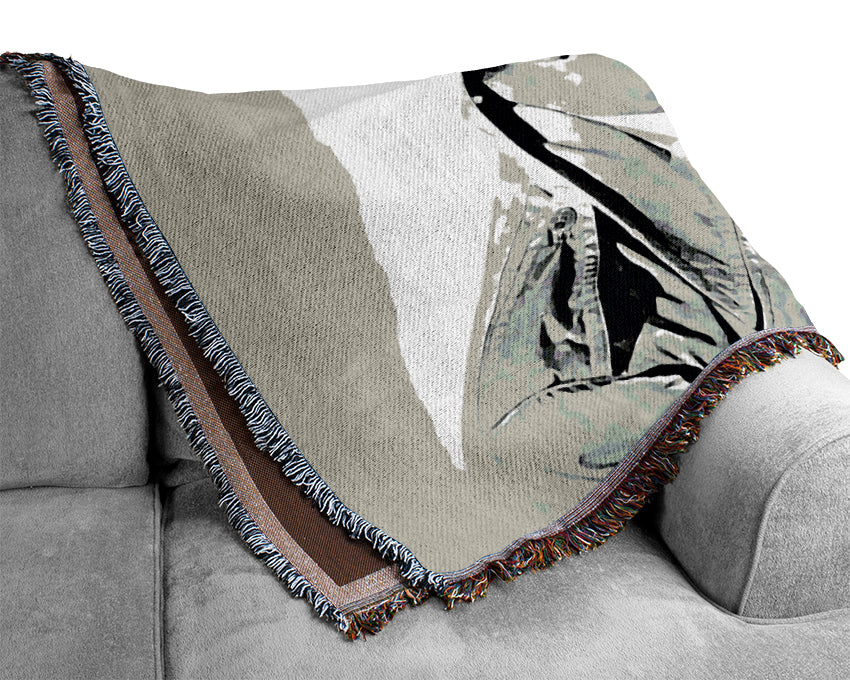 Casablanca The Look B n W Woven Blanket