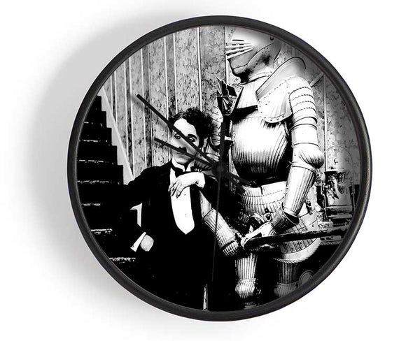 Charlie Chaplin 2 Clock - Wallart-Direct UK