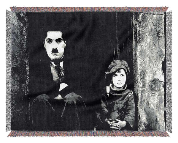 Charlie Chaplin The Kid Woven Blanket