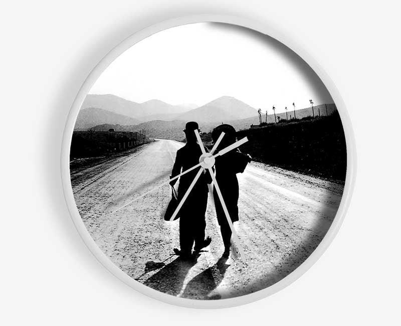 Charlie Chaplin The Long Walk Home Clock - Wallart-Direct UK