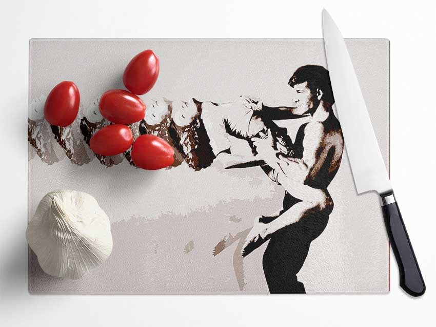 Dirty Dancing The Move Glass Chopping Board