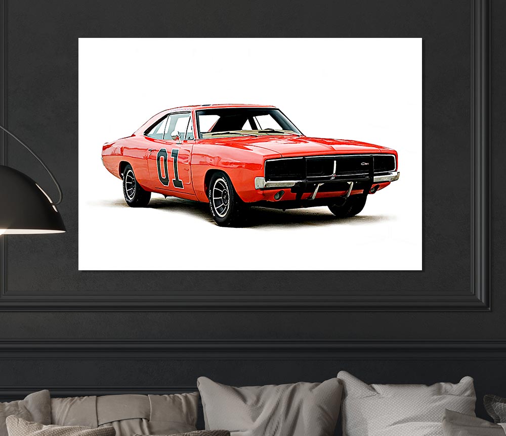 Dukes Of Hazzard Print Poster Wall Art