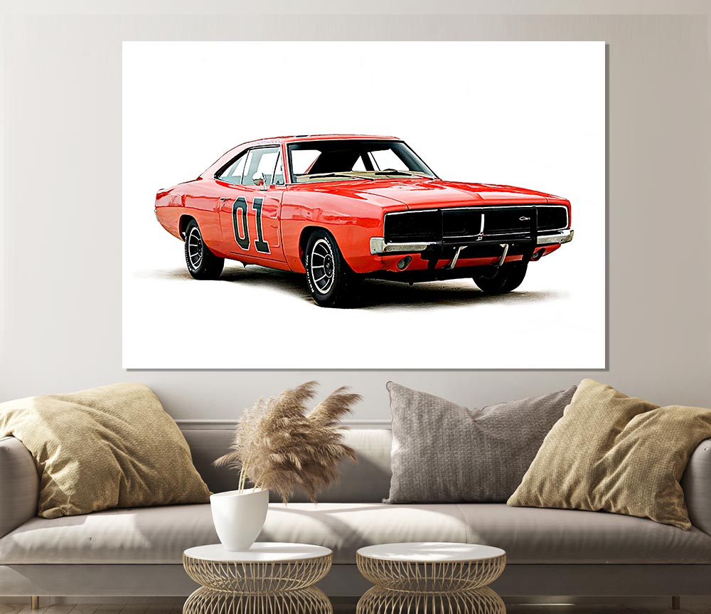 Dukes Of Hazzard Print Poster Wall Art