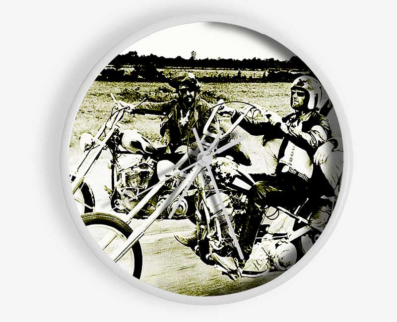 Easy Rider Sepia Clock - Wallart-Direct UK