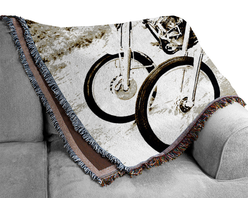 Easy Rider Sepia Woven Blanket