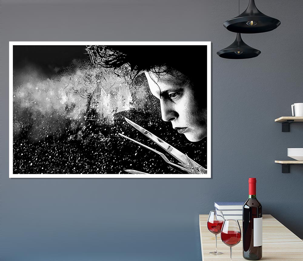 Edward Scissorhands Print Poster Wall Art