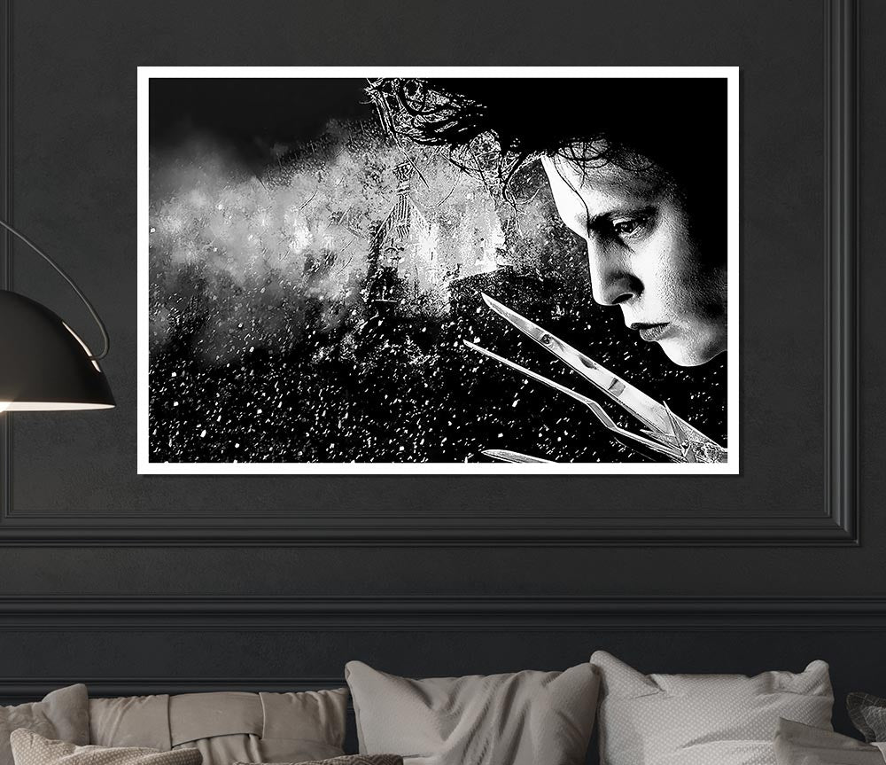 Edward Scissorhands Print Poster Wall Art