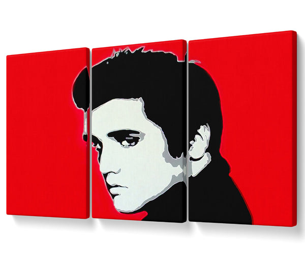 Elvis Portrait Red