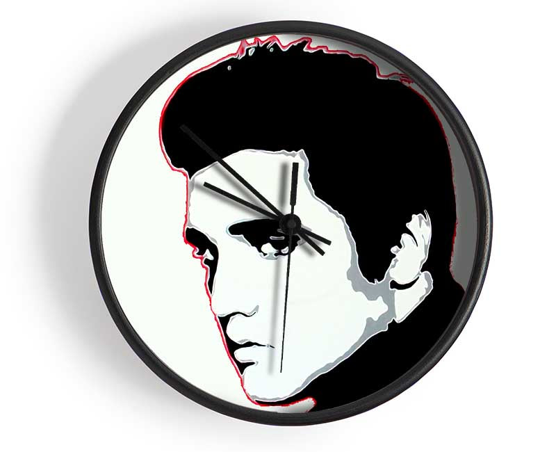 Elvis Portrait White Clock - Wallart-Direct UK