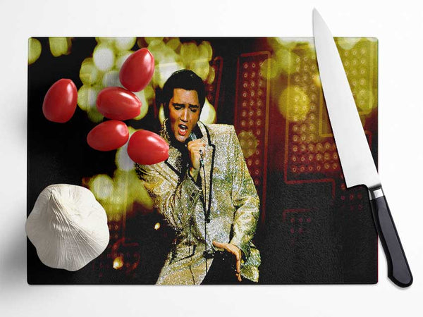 Elvis Presley 68 Special Glass Chopping Board