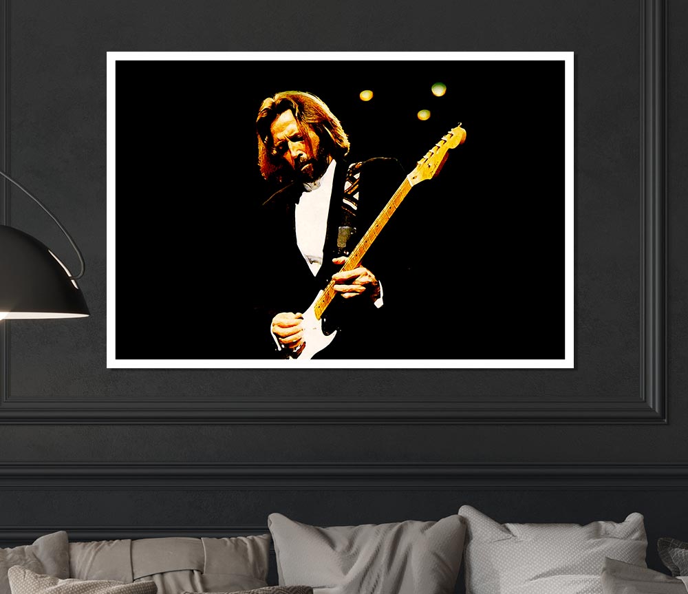 Eric Clapton Guitar Print Poster Wall Art