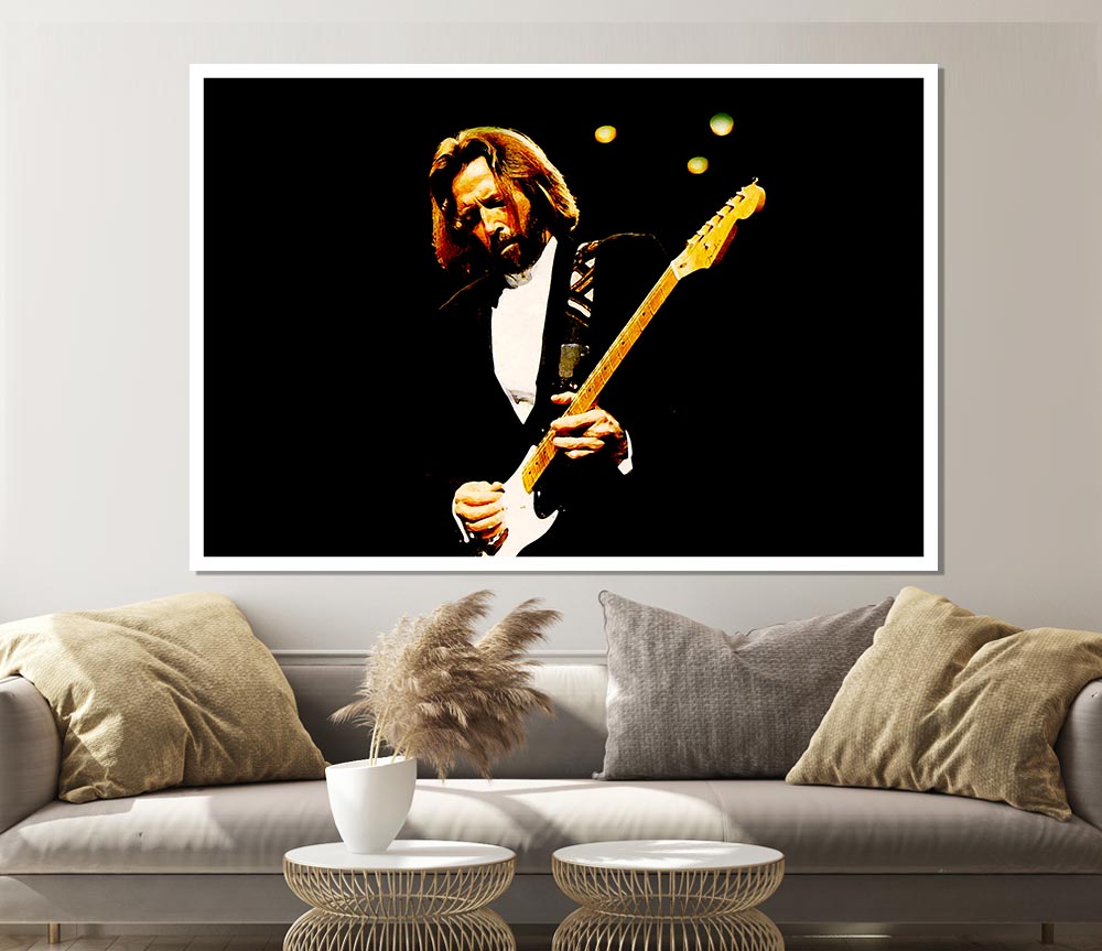 Eric Clapton Guitar Print Poster Wall Art