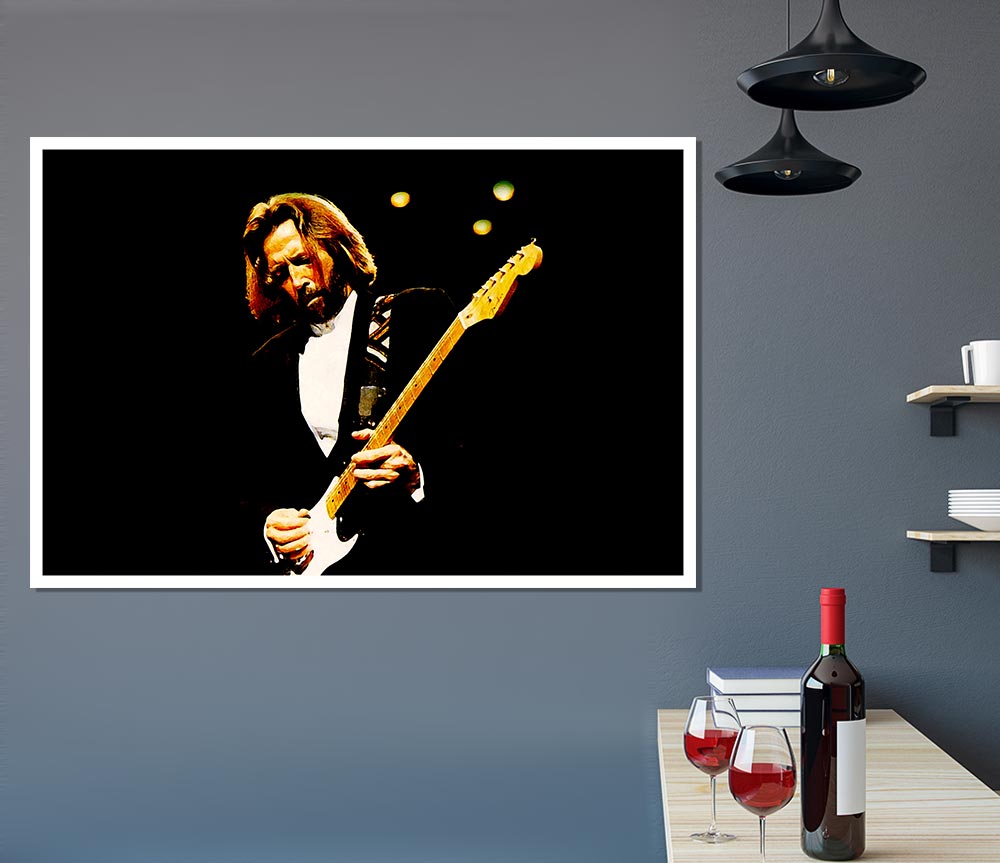 Eric Clapton Guitar Print Poster Wall Art