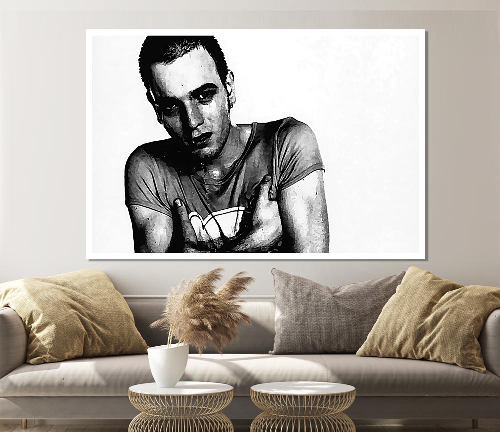 Ewan Mcgreggor Trainspotting Print Poster Wall Art