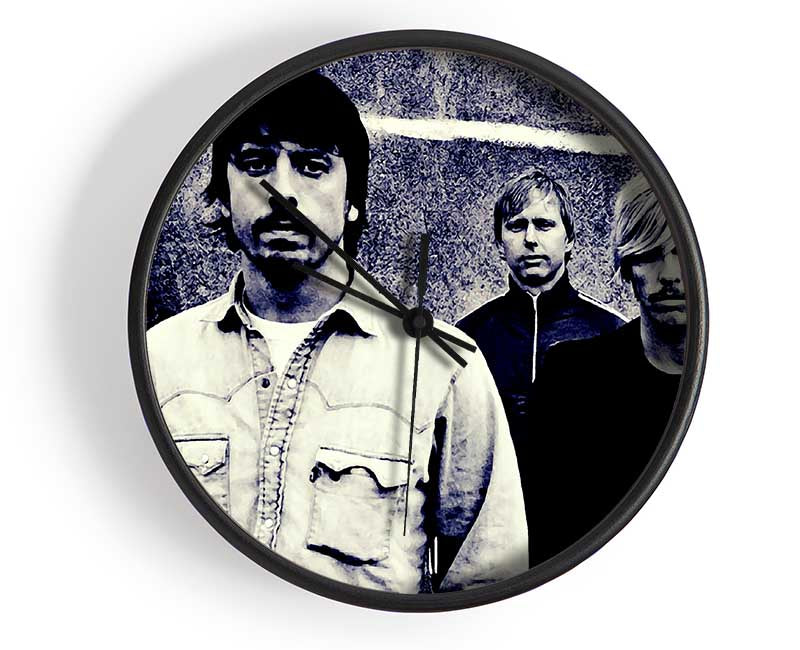 Foo Fighters Blue Clock - Wallart-Direct UK