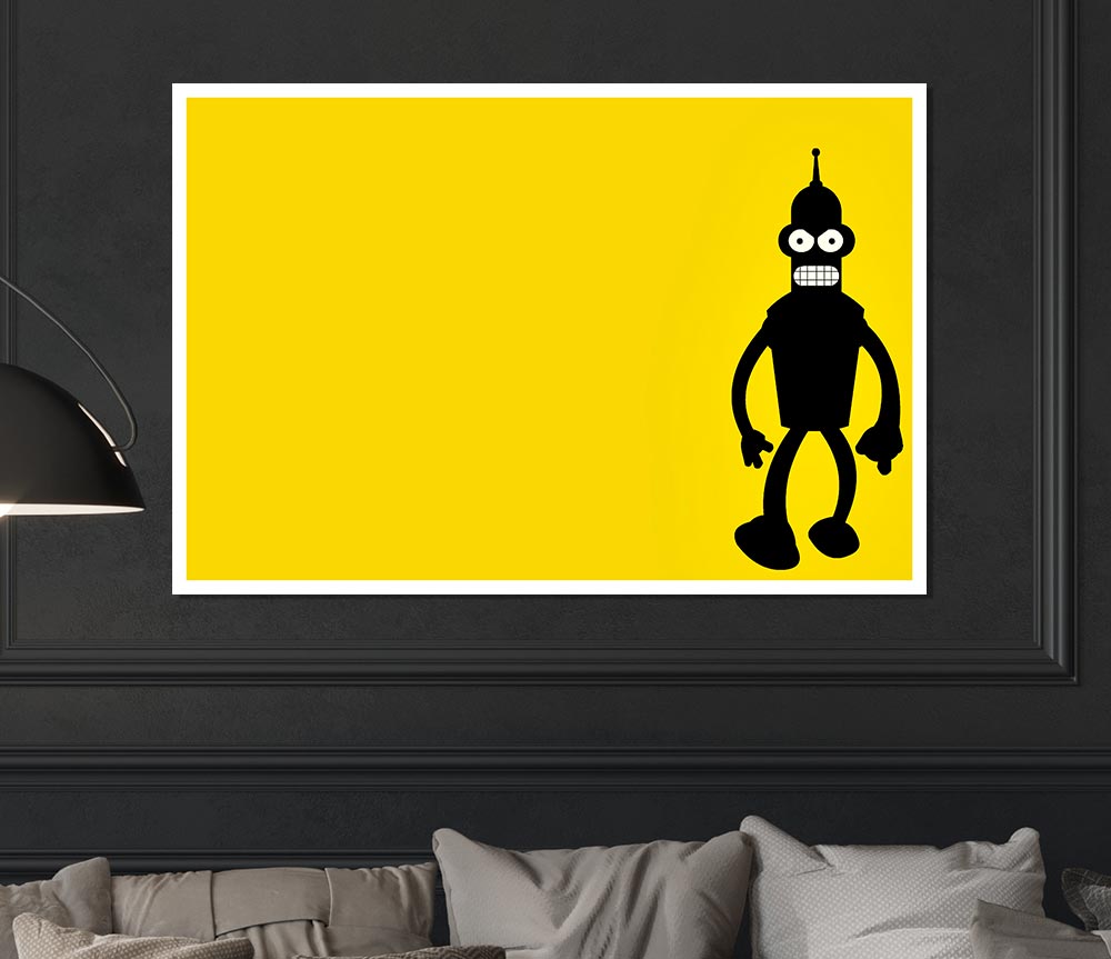 Futurama Bender Print Poster Wall Art