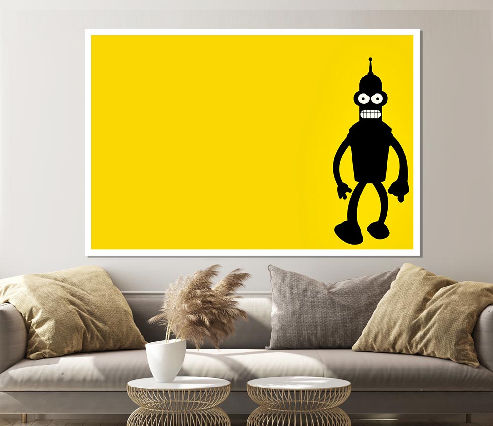 Futurama Bender Print Poster Wall Art