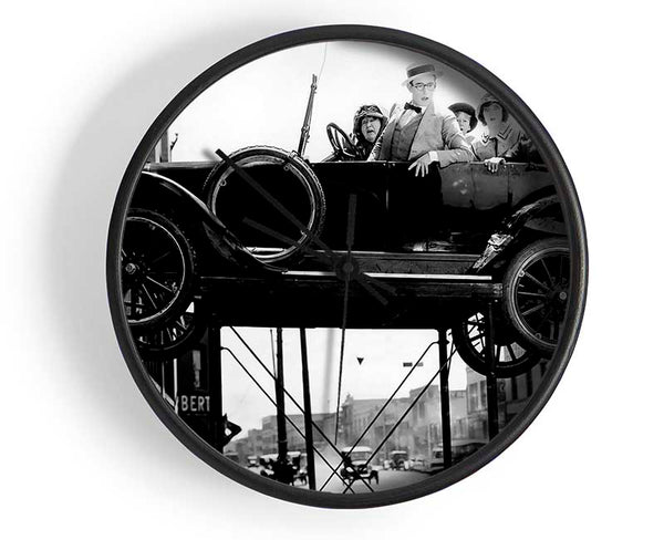 Harold Lloyd Car Jack Clock - Wallart-Direct UK