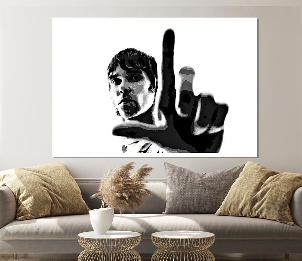 Ian Brown Look B N W Print Poster Wall Art