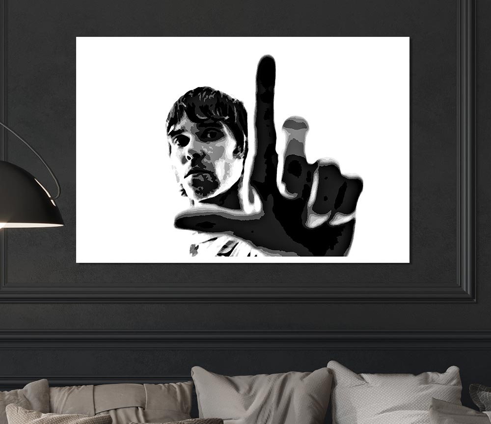 Ian Brown Look B N W Print Poster Wall Art