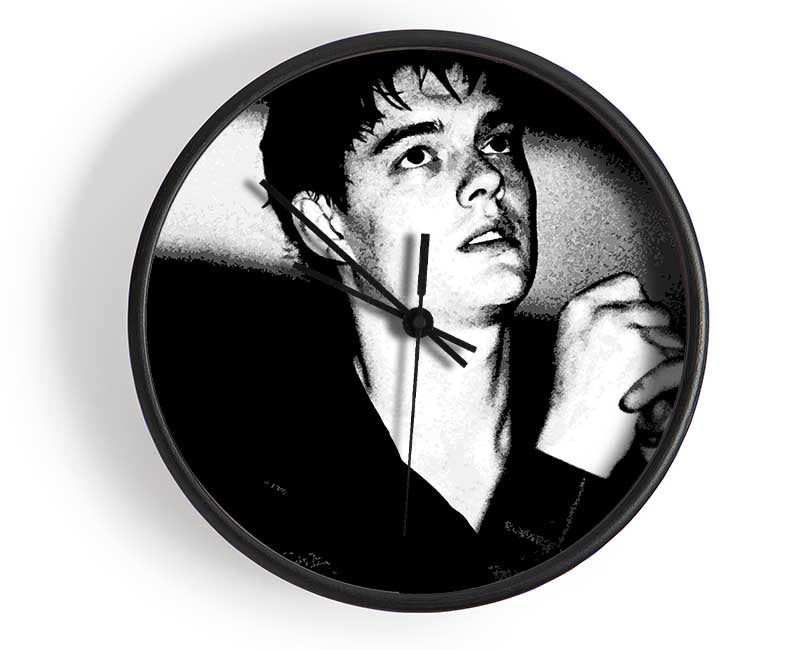 Ian Curtis B n W Clock - Wallart-Direct UK