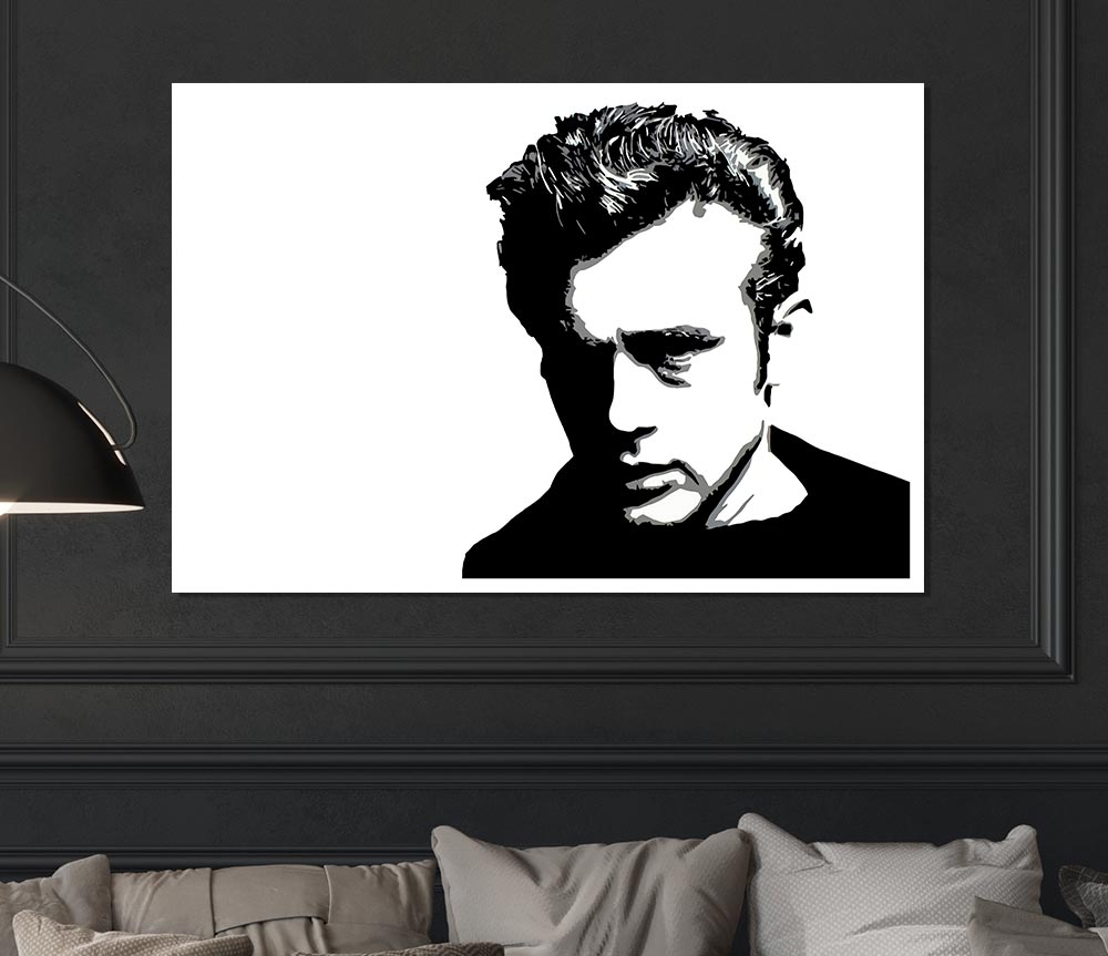 James Dean Pop Art Print Poster Wall Art