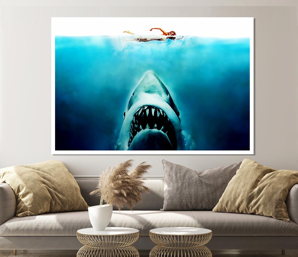 Jaws Print Poster Wall Art