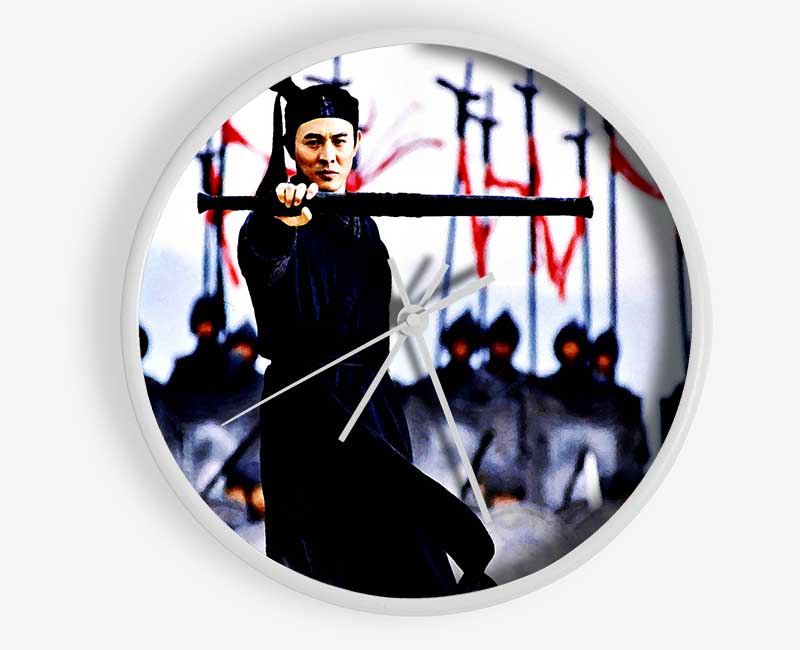 Jet Li Hero Clock - Wallart-Direct UK